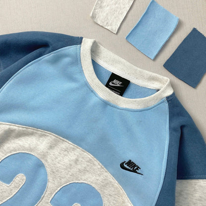 "Coastal Blue" 1-of-1 Paneled Sweatshirt