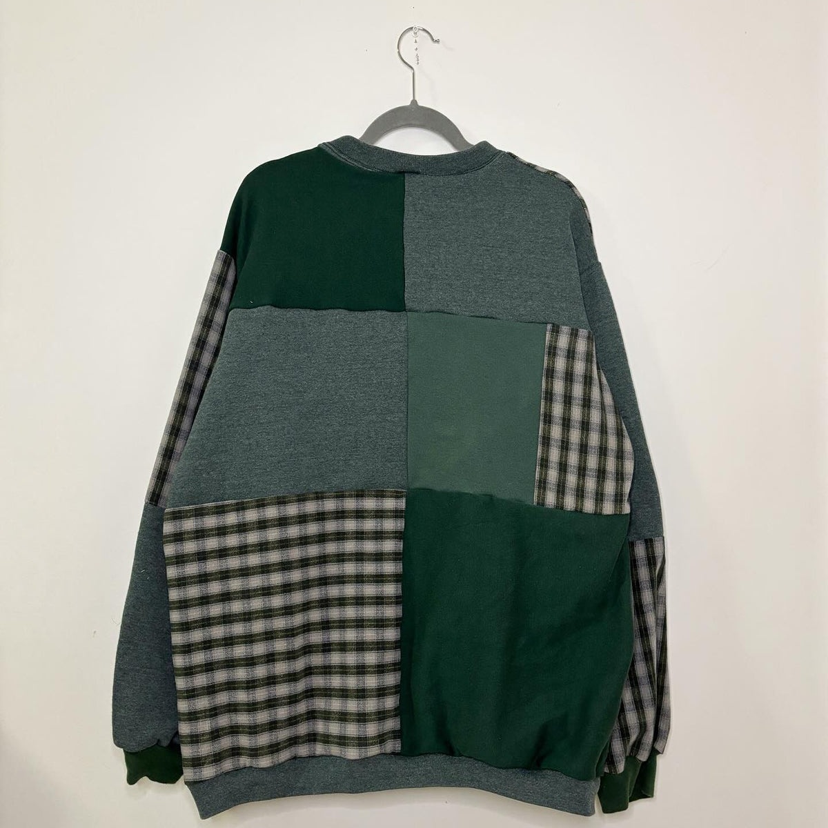 Handcrafted Plaid & Fleece Pullover