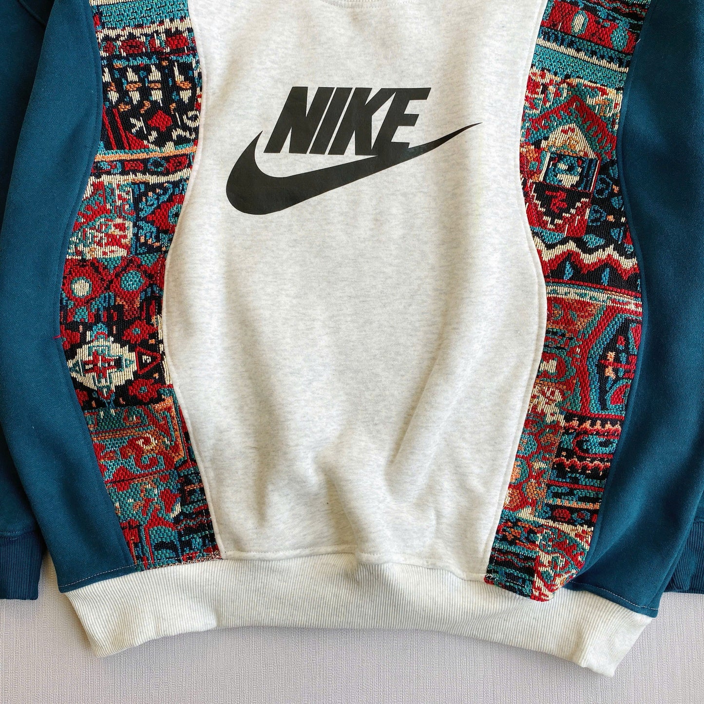 "Tribal Tapestry" 1-of-1 Reworked Crewneck