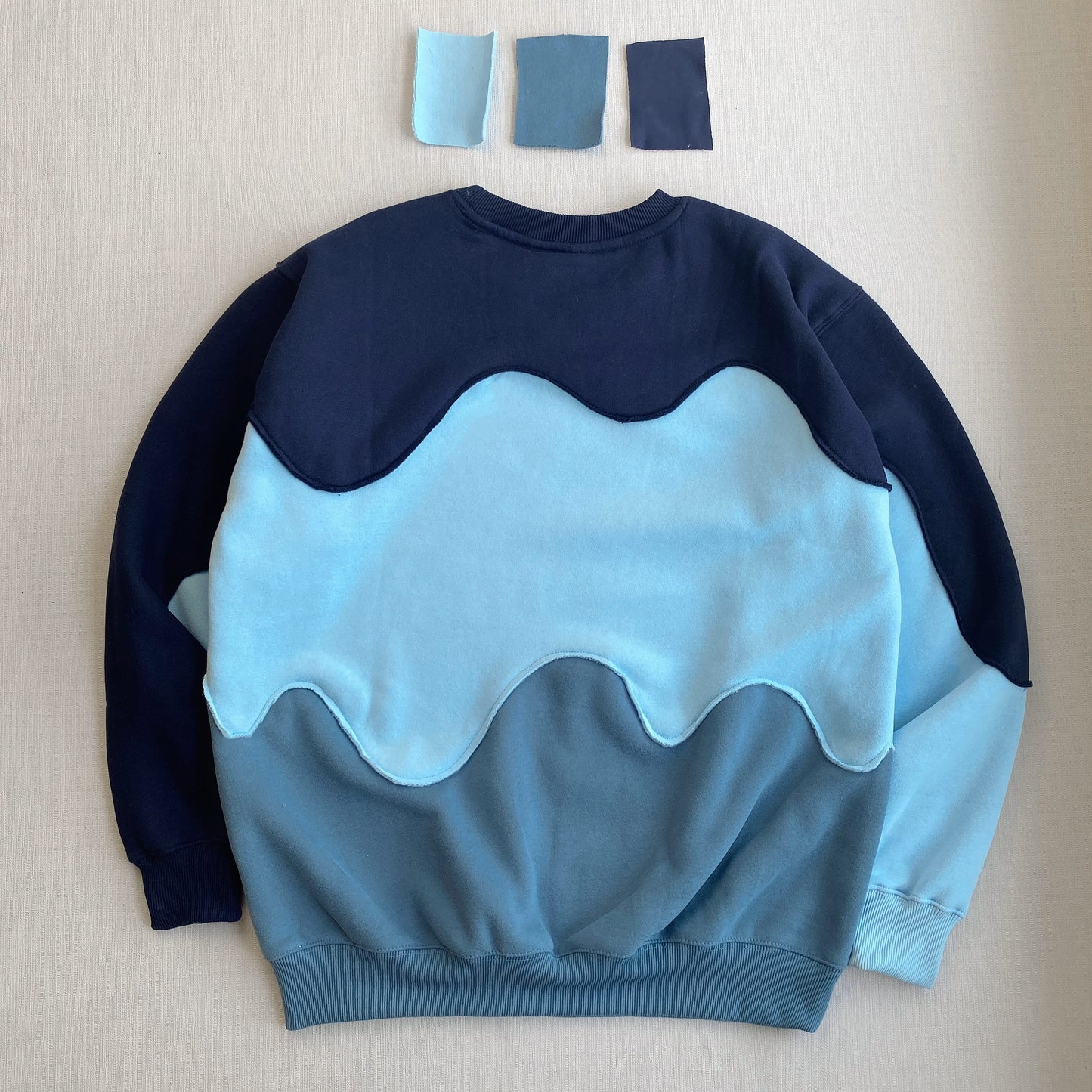 "Ocean Wave" 1-of-1 Reworked Crewneck